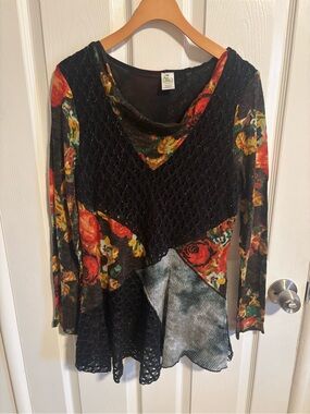 This That Y2K Floral Patchwork Top